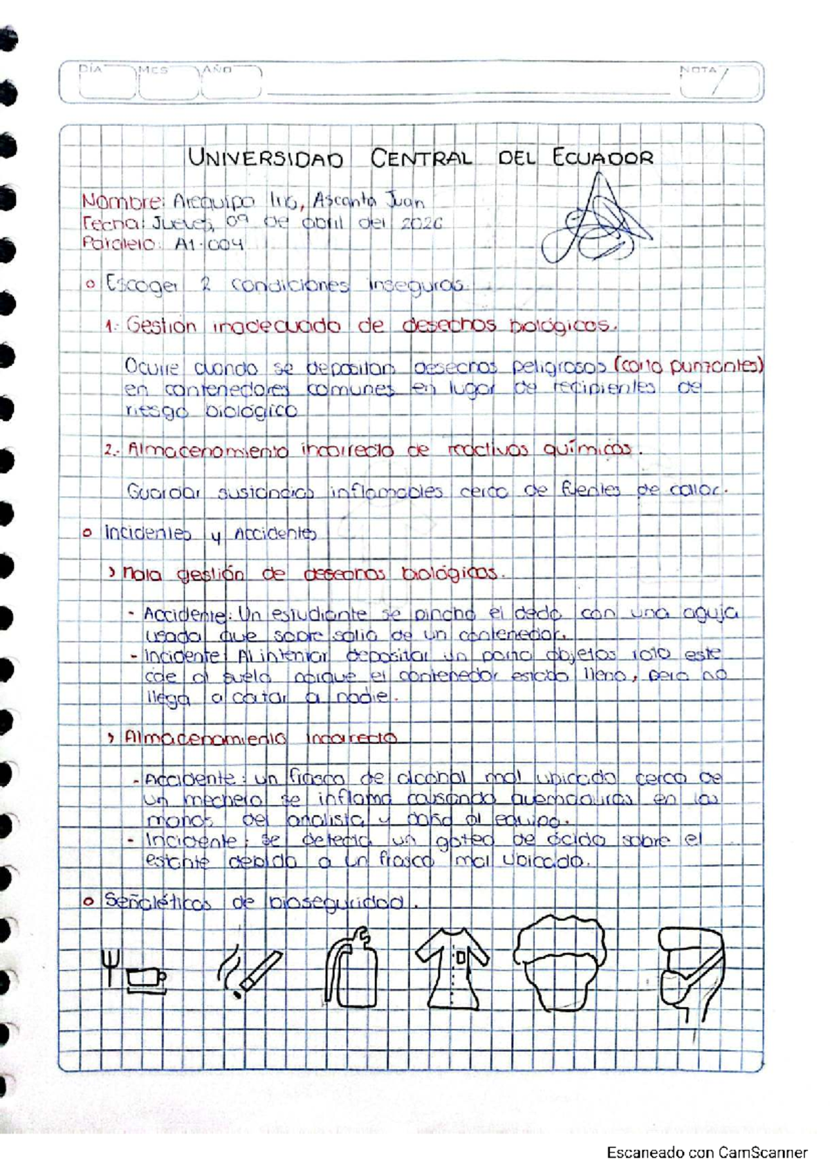 Bio Seguridad Lab - Final Exam Notes (Course Code: W) - Studocu