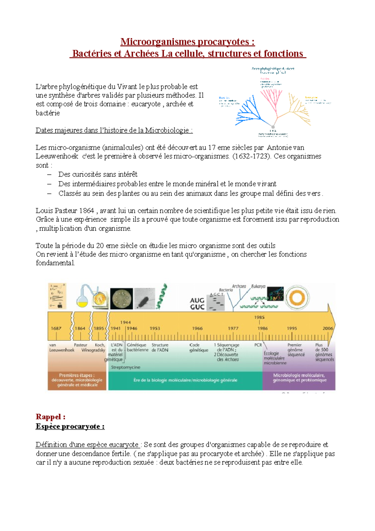 Cours complet Microorganisme - Microbiologie - U-Bordeaux - Studocu