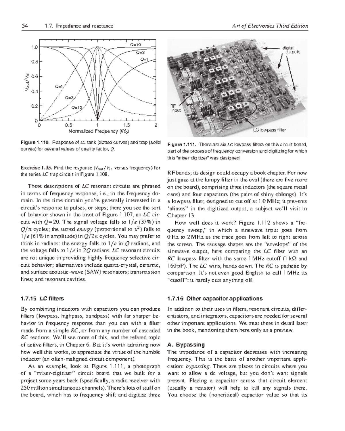 Art of Electronics 54 1.0 0.8: LC Filters & Frequency Response Analysis ...