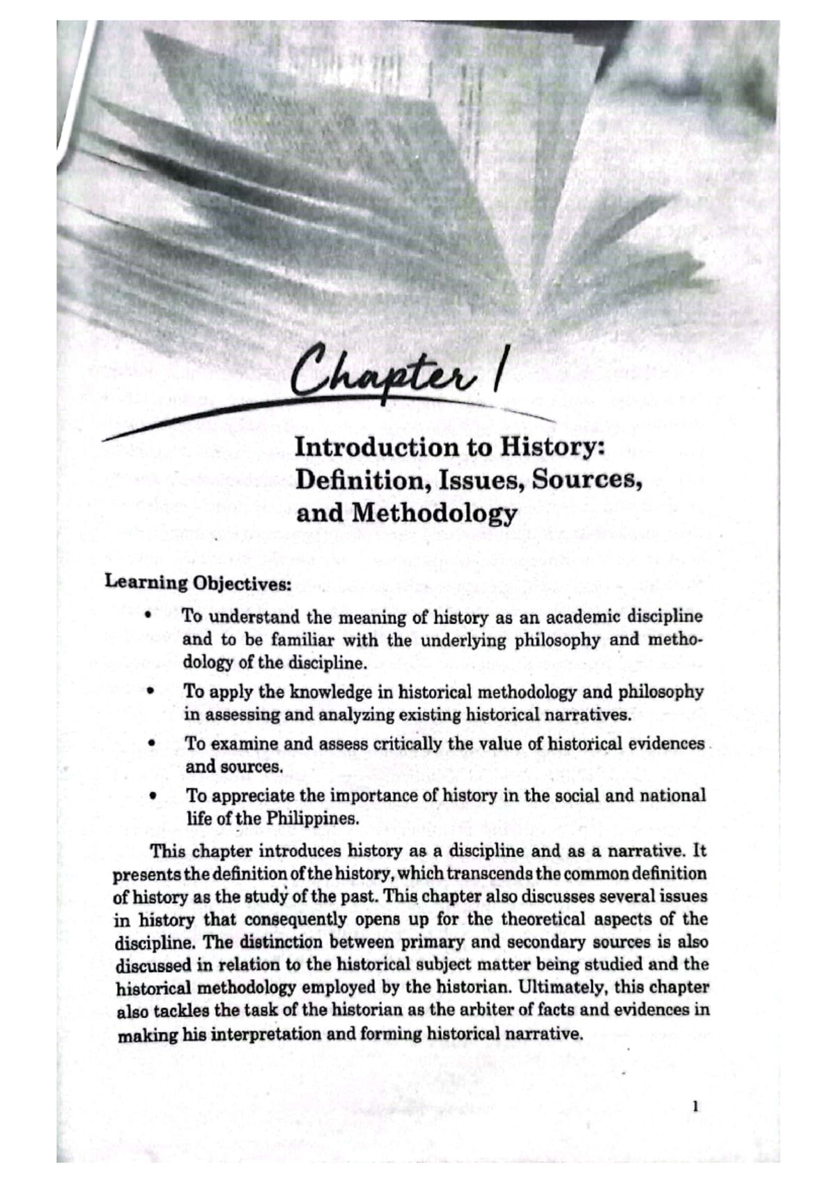 Chapter 1: Intro to History (Definition, Issues, Sources & Methodology ...