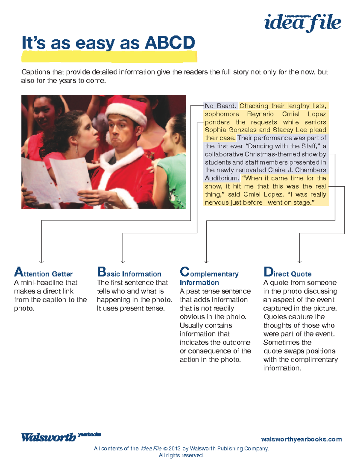 Easy-as-ABCD1 - helps with captioning for yearbook class - All contents ...