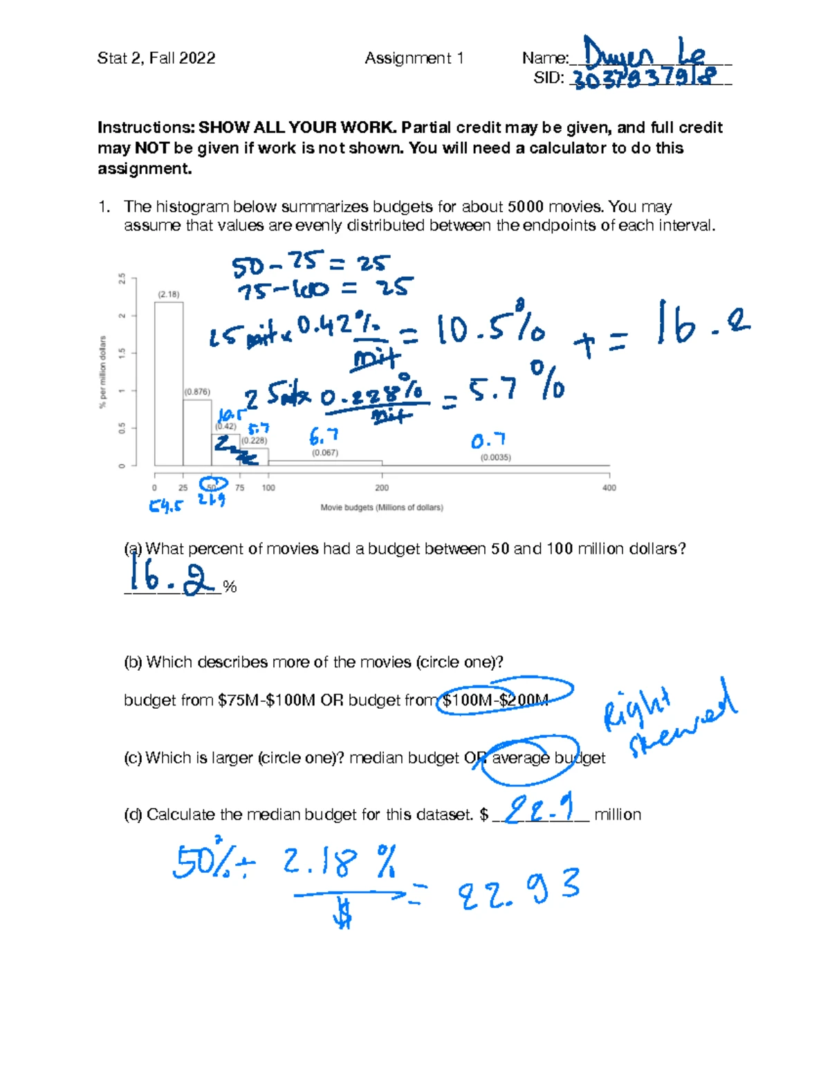 Stat2Lab2 - lab 2 assignment - Stat 2 Lab #2: Histograms