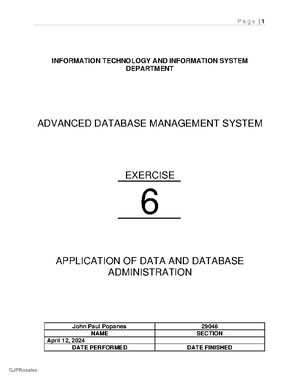 8 Creating other Database Objects - INFORMATION TECHNOLOGY AND ...