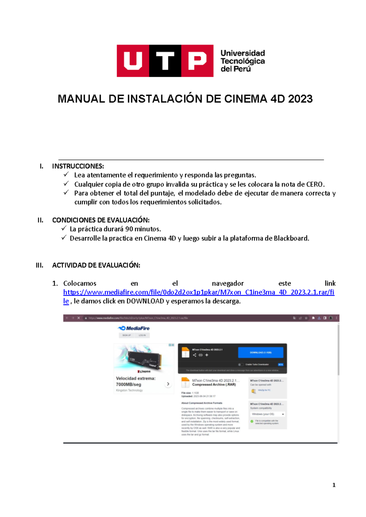 Manual de Instalación de Cinema 4D 2023 - Practica Calificada 01 - Studocu