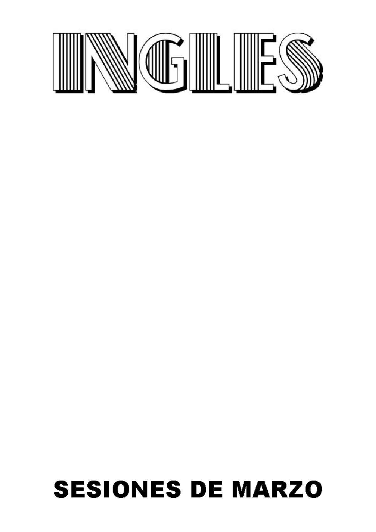 01 - Sesiones de Aprendizaje para Segundo Grado: Inglés - Document Preview