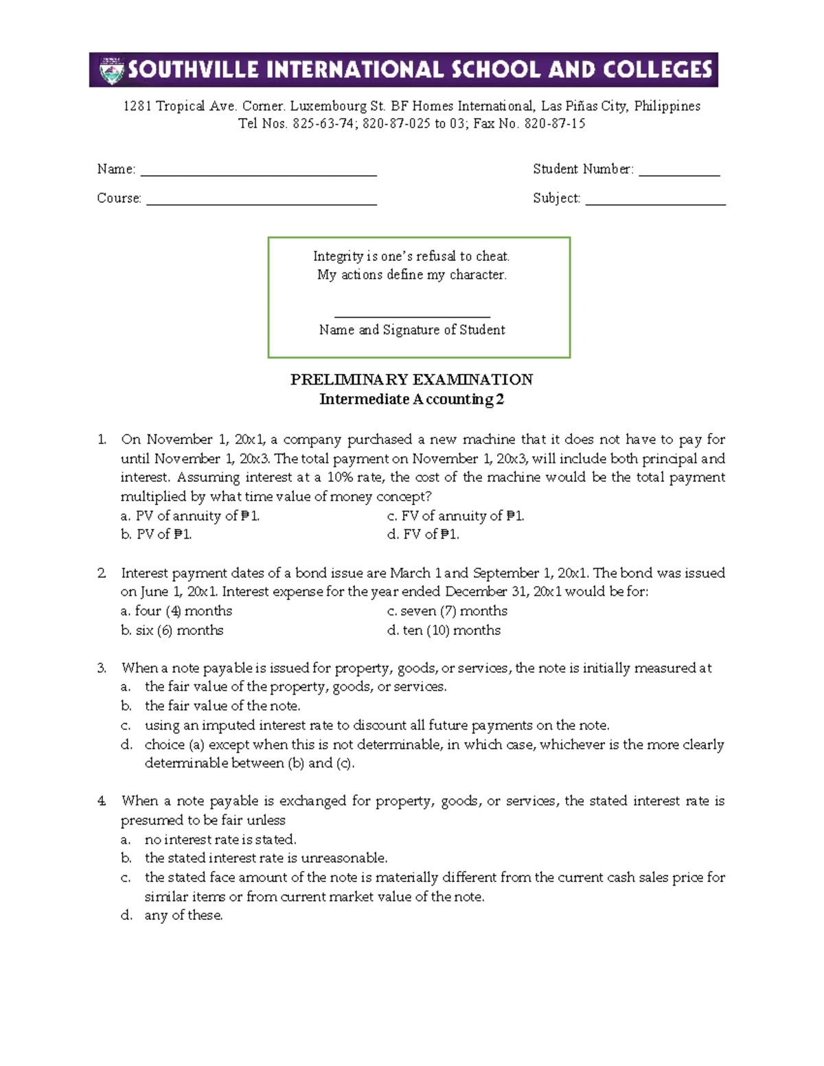 Intermediate Accounting 2 (INTACC 5) - Chapter 4: Provisions ...