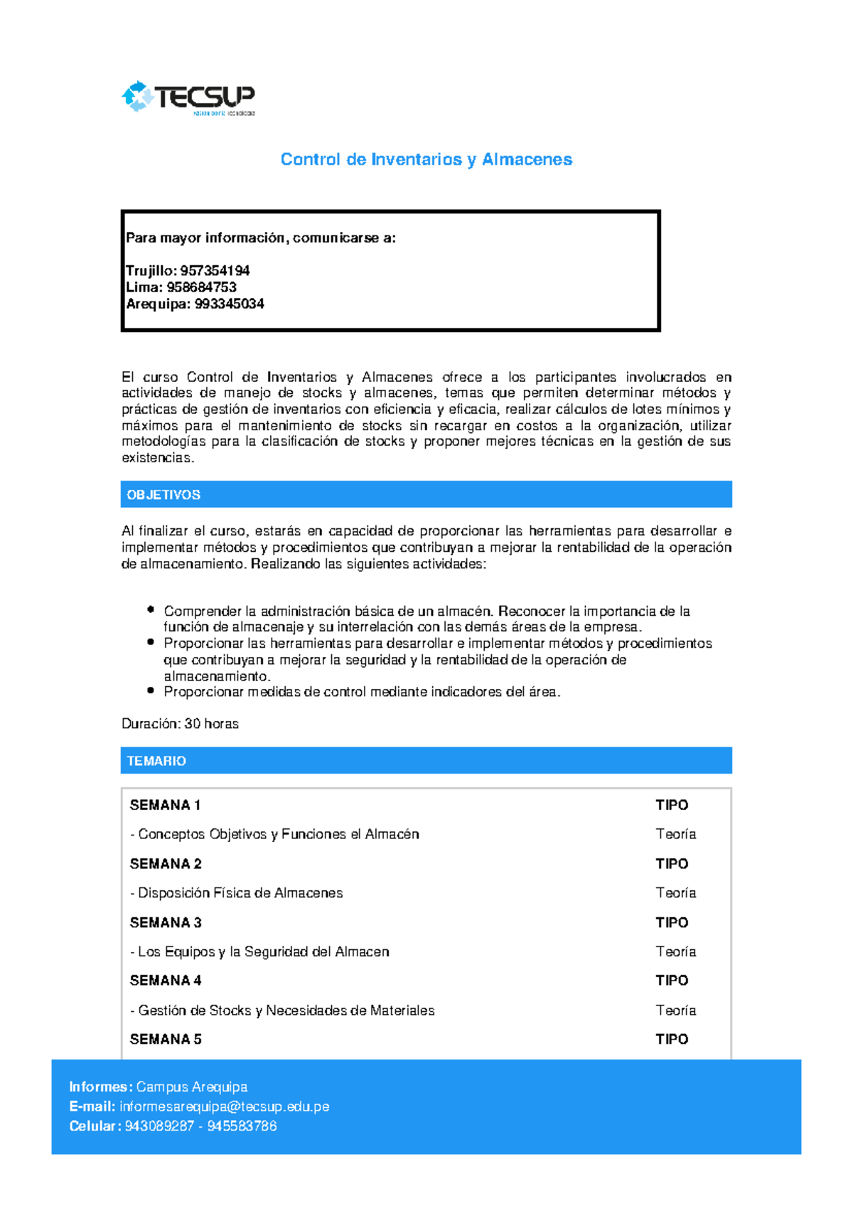 Control de Inventarios y Almacenes - Curso 30 Horas - Studocu