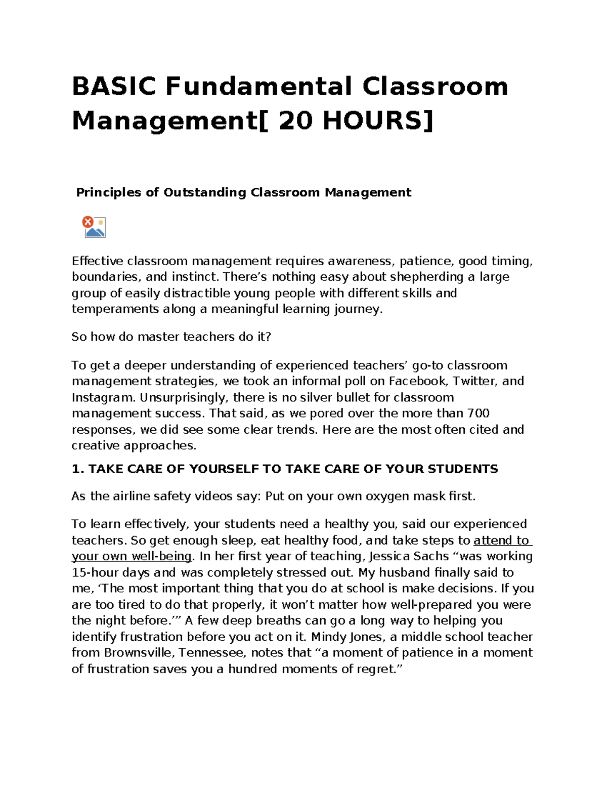 Classroom Management Strategies and Practices: Insights for Educators ...