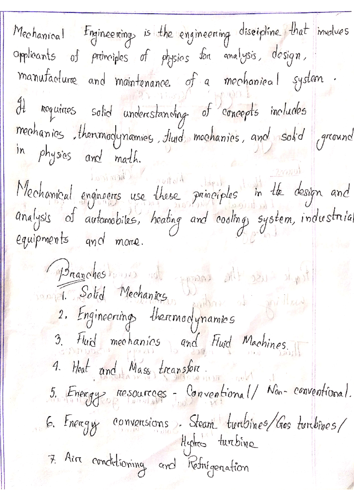 Intro to ME1: Basics and Principles of Mechanical Engineering - Studocu