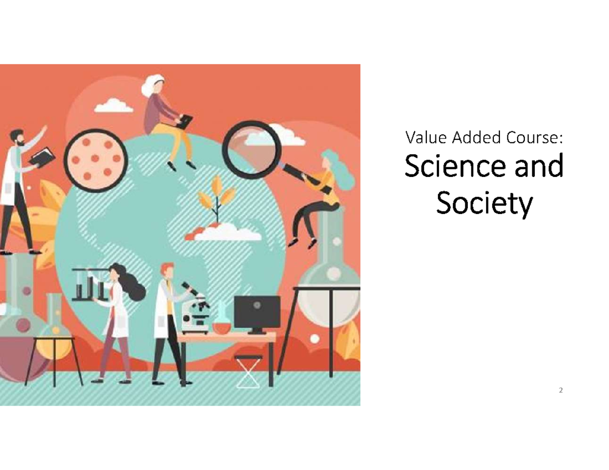 Value Added Course: Science and Society 2 - Syllabus & Experiments ...