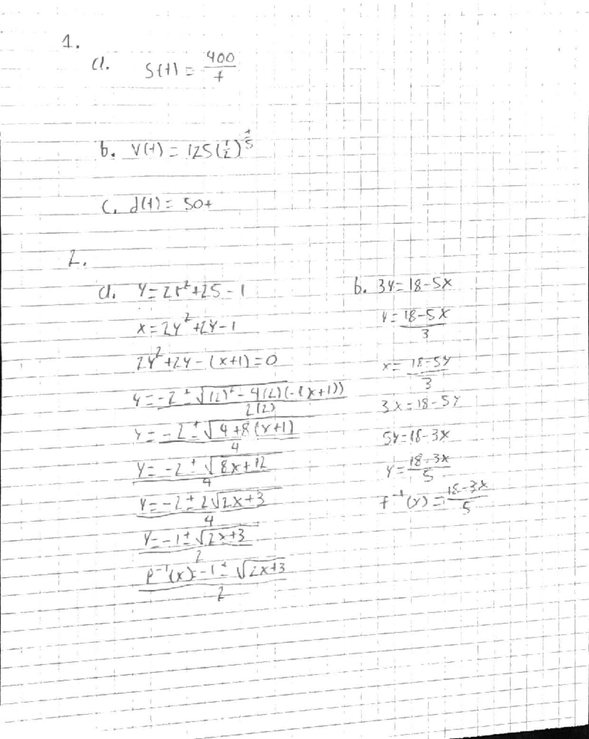 Math 400: Function Analysis and Characteristics Notes - Studocu