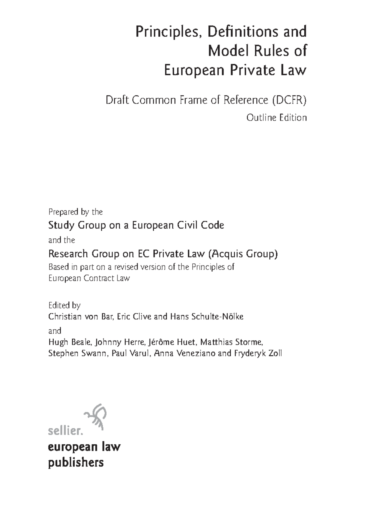 DCFR Relevant Provisions: Principles and Model Rules Overview - Studeersnel