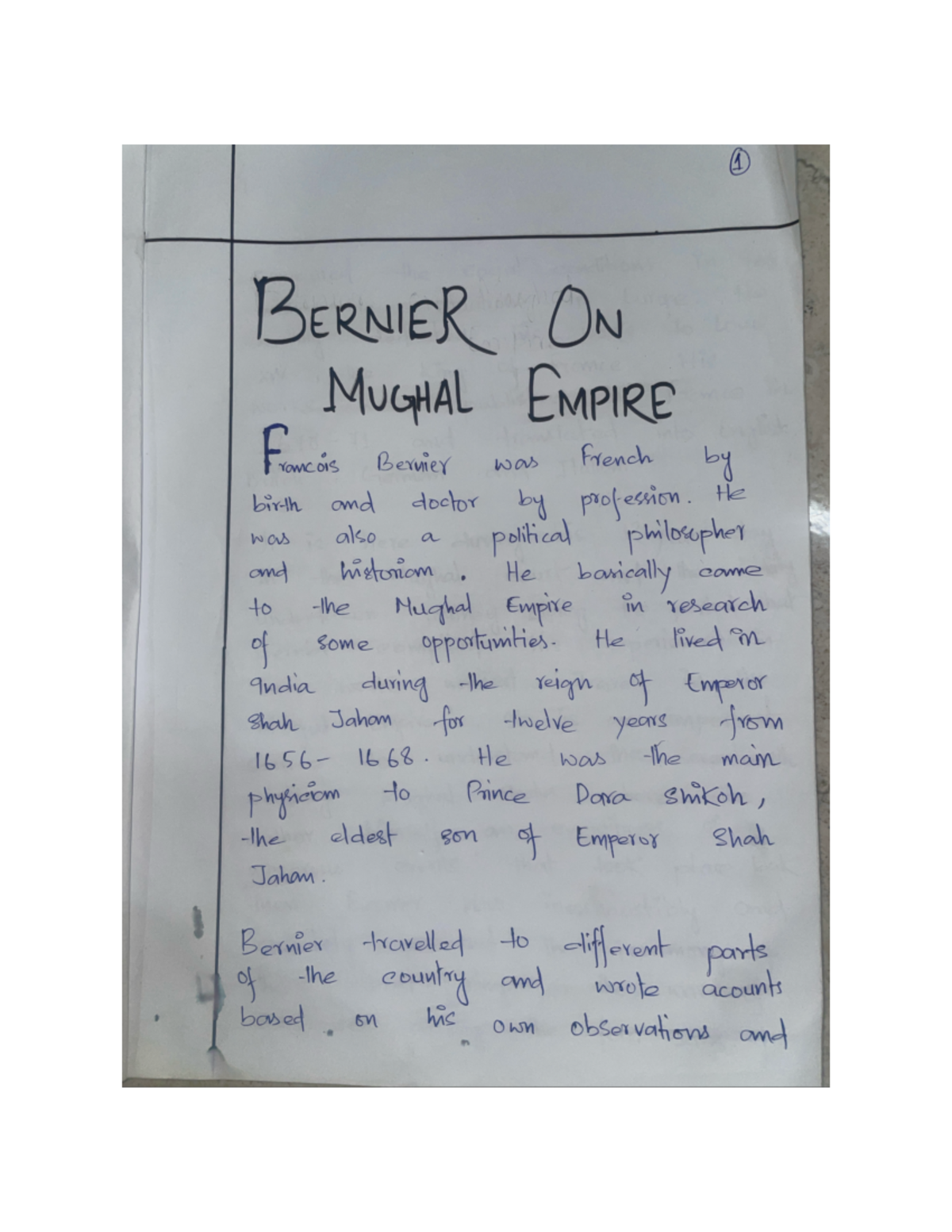 Bernier's Perspective on the Mughal Empire: Insights and Observations ...