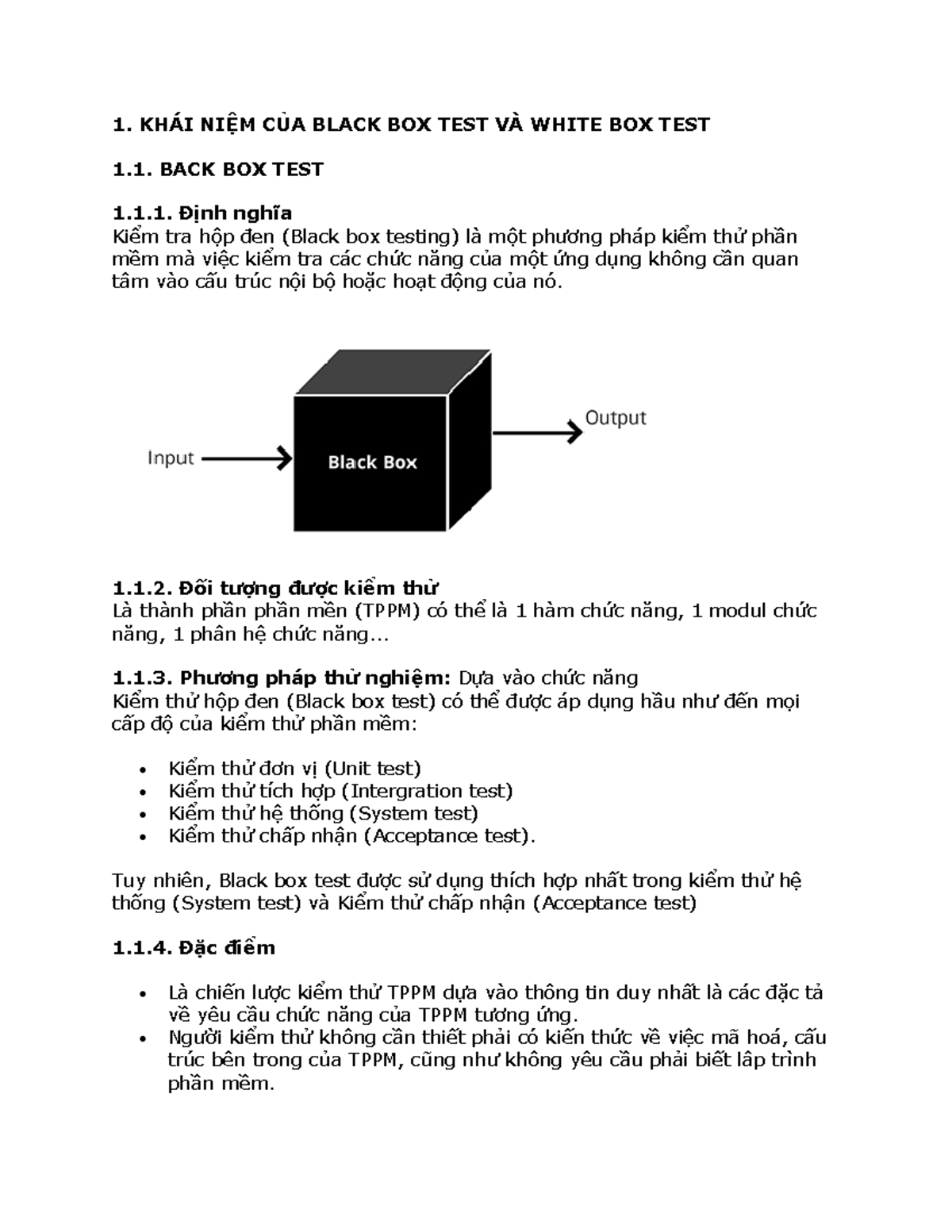 Penetration test - 1. KHÁI NIỆM CỦA BLACK BOX TEST VÀ WHITE BOX TEST 1 ...