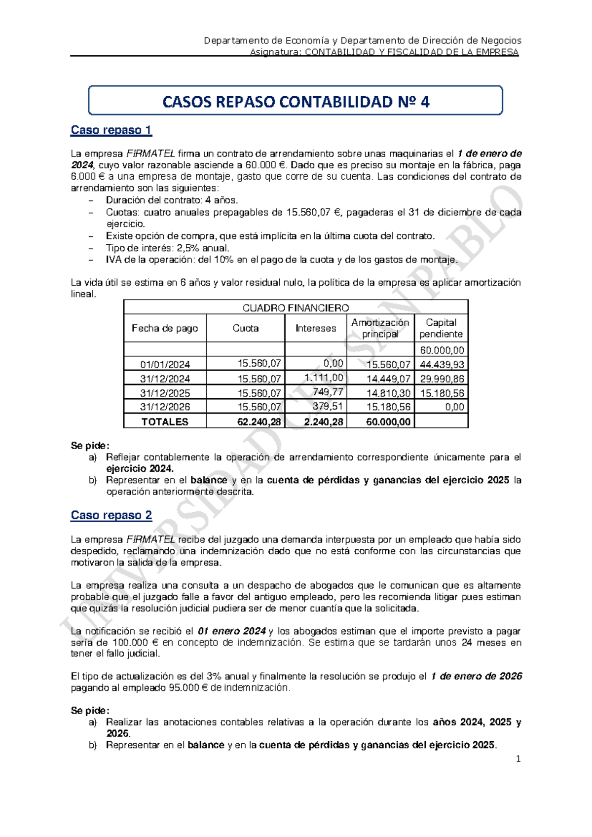 Repaso de Casos de Contabilidad y Fiscalidad - CONTABILIDAD Y ...