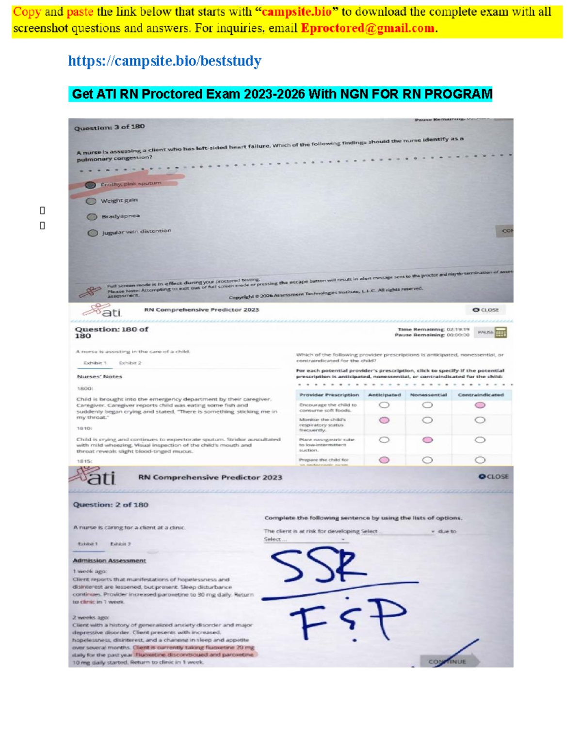RN Program ATI Proctored Exam 2026 with NGN Review Notes - Studocu