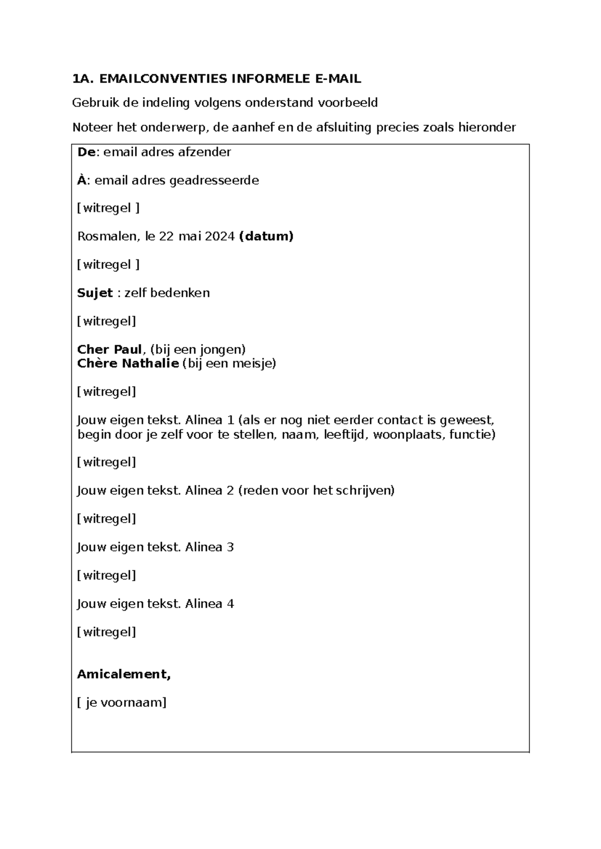 Email Conventies: Informele en Formele E-mails (Schrijfvaardigheid ...