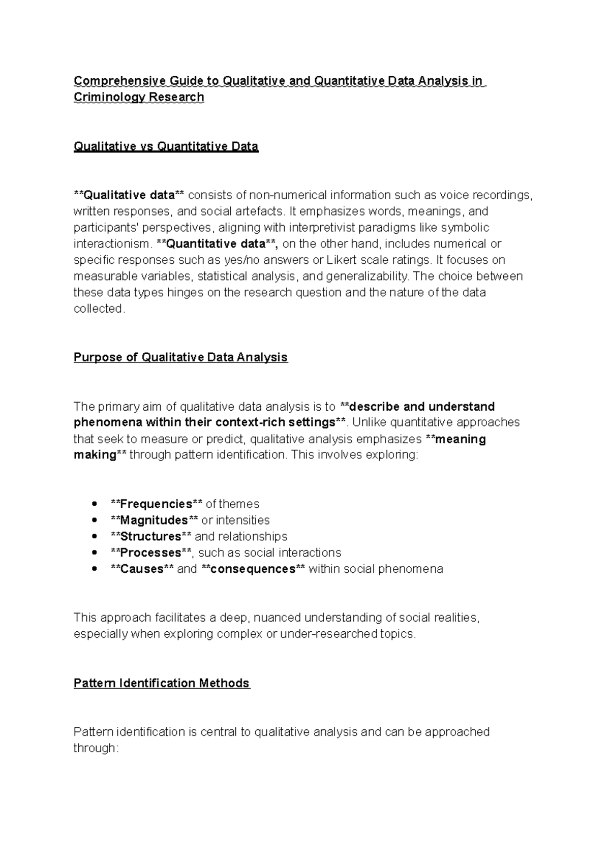 Comprehensive Guide to Qualitative & Quantitative Data Analysis in ...
