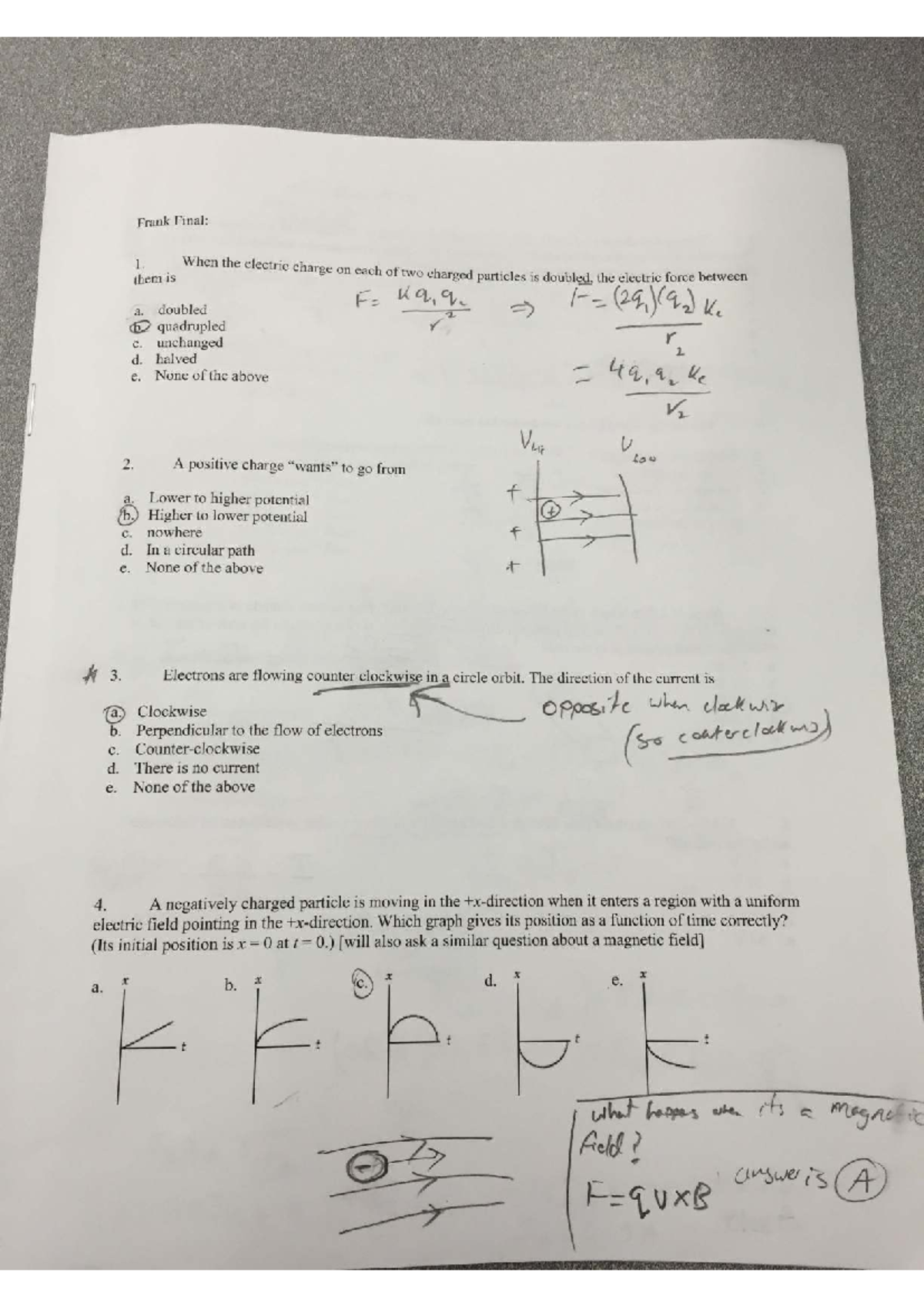 PHYS 205 - Frank's Final Exam Study Guide - Studocu