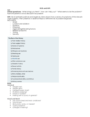 H&P Template - DOCUMENTATION OF HISTORY AND PHYSICAL EXAM Patient Name ...
