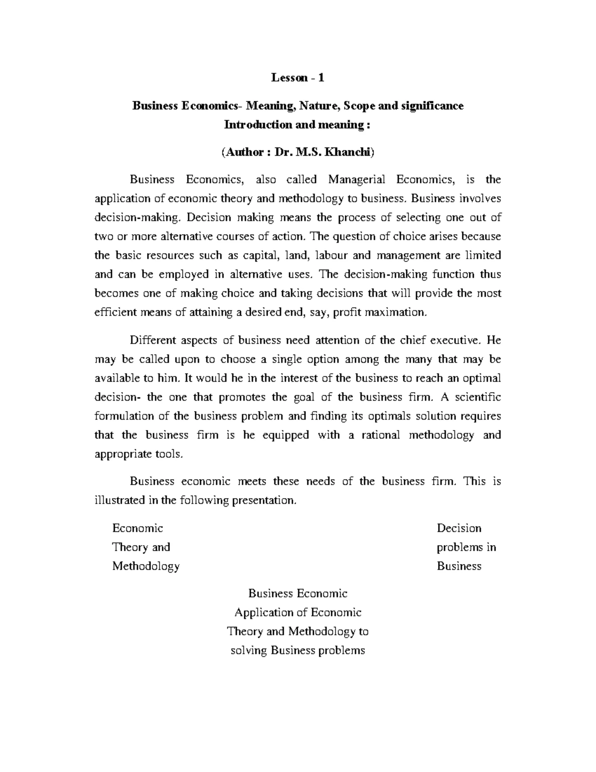 B.Tech II Year II Sem Exam 2021: Business Economics & Financial ...