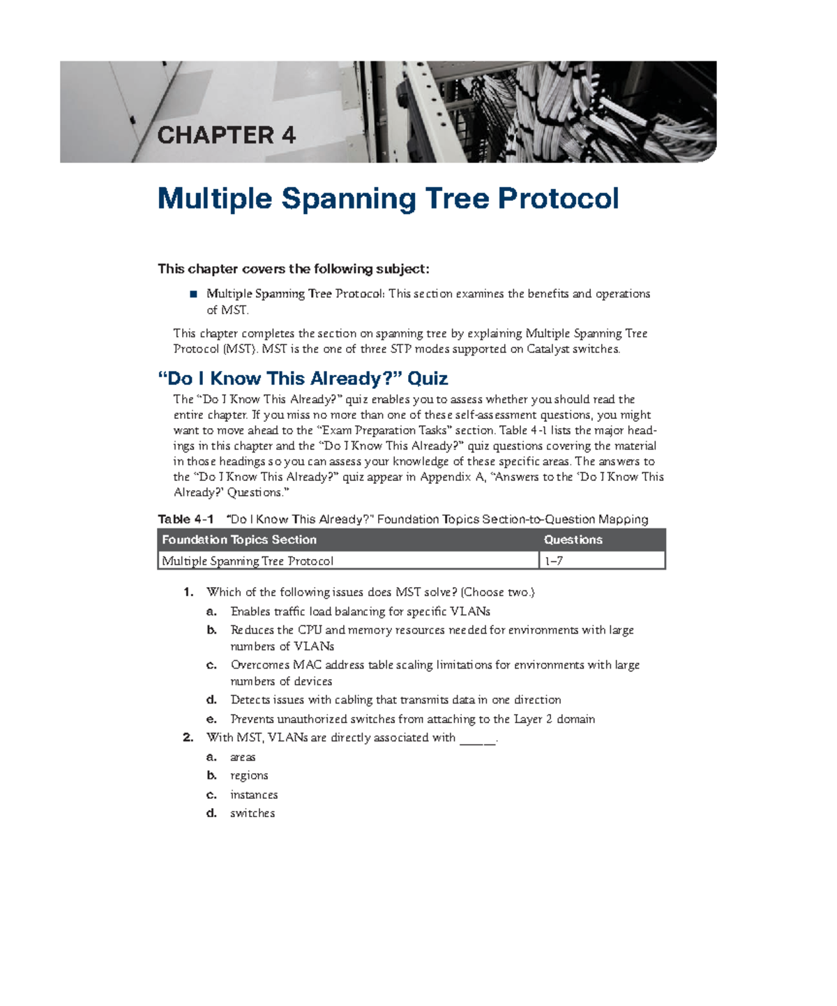 CCNP-133-175 - EAASDFASDFASDF ASDFASDFSF ASDFASFD - CHAPTER 4 Multiple ...