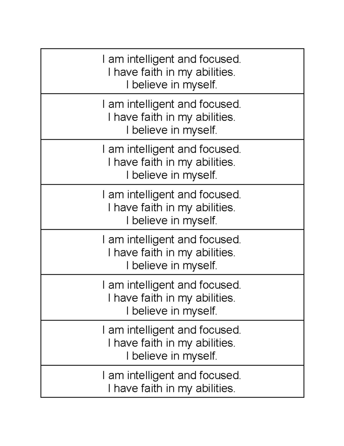 Affirmations-Expi-1 - affirmations sample - I am intelligent and ...