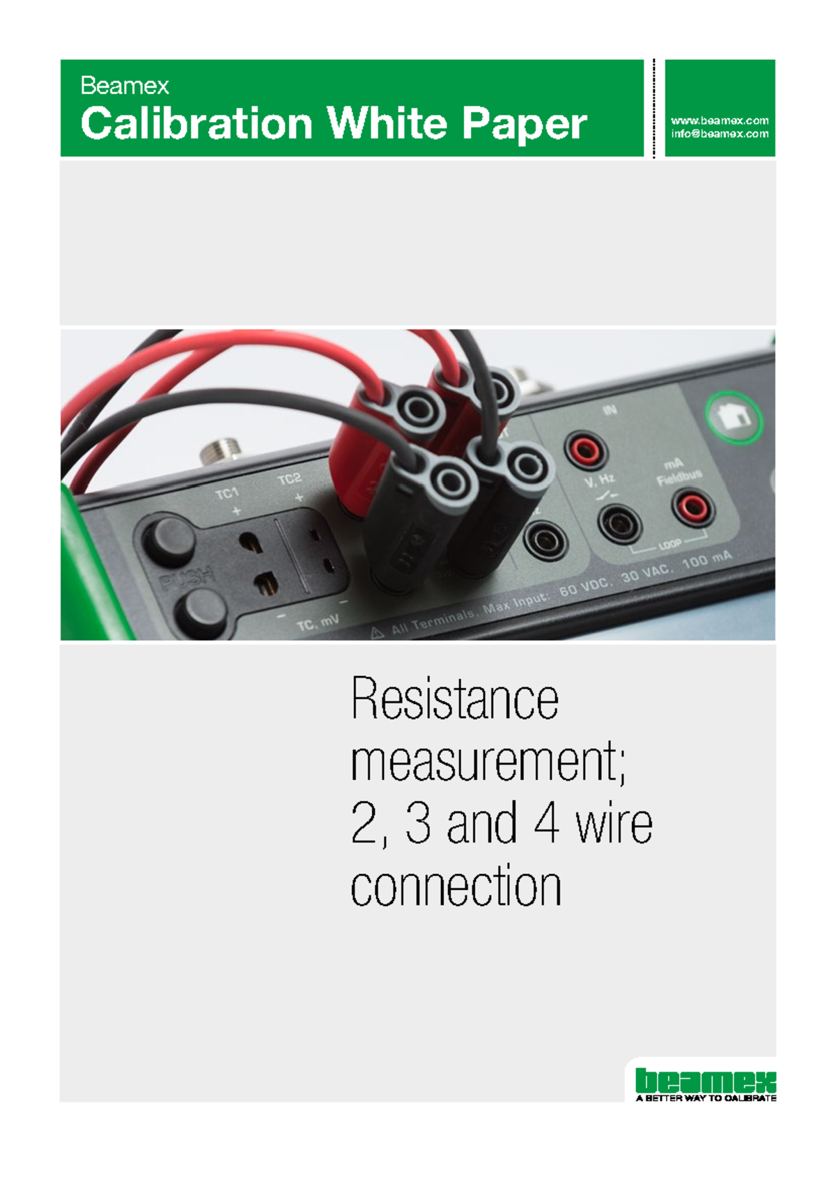 Beamex White Paper - Resistance measurement ENG - Resistance ...