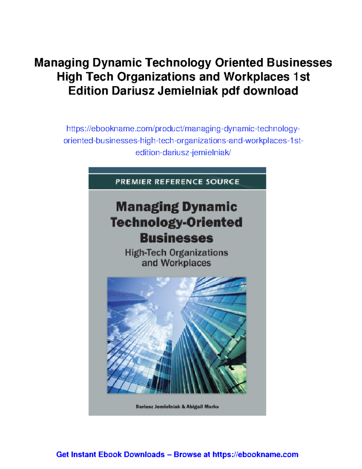 Managing Dynamic Tech Businesses: Insights from High-Tech Workplaces ...