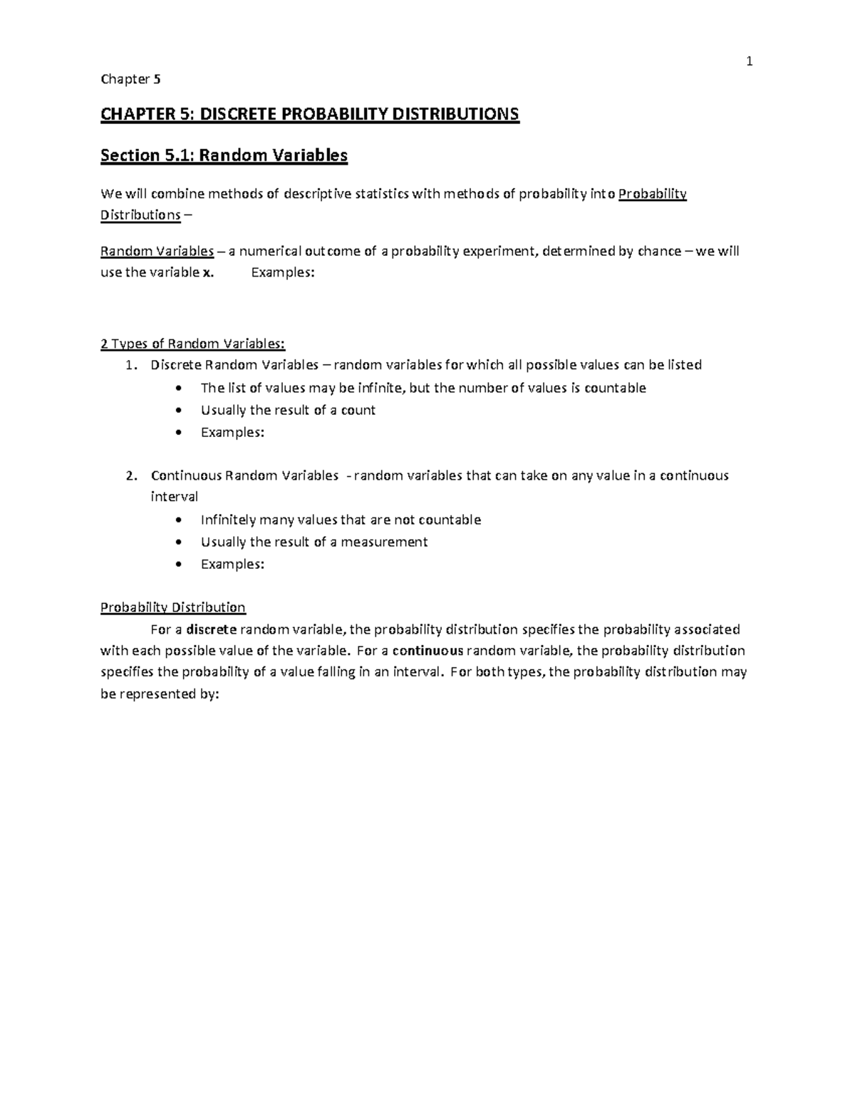 Chapter 5: Discrete Probability Distributions - Studocu
