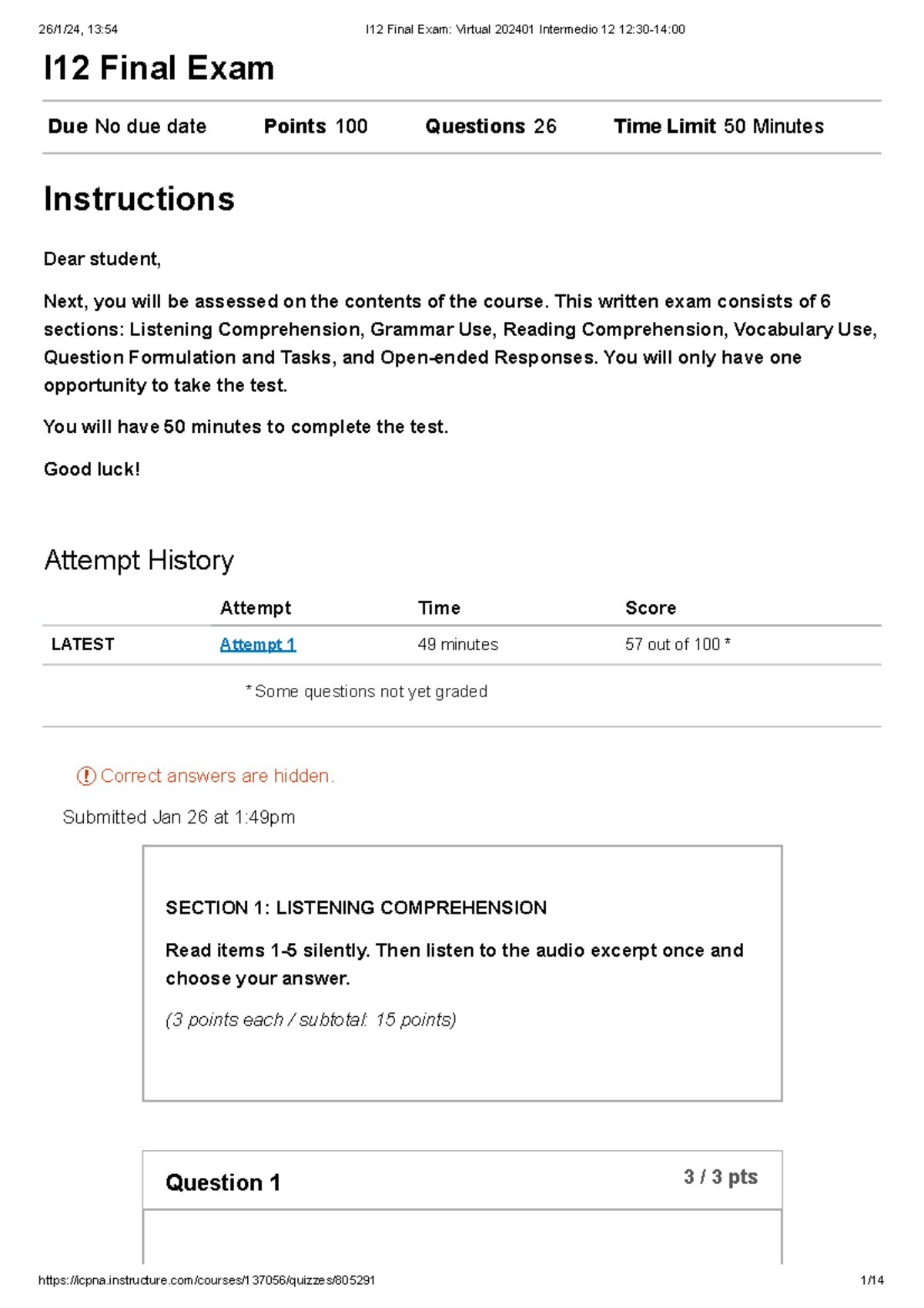 I12 Final Exam Q&A Guide 202401 Intermedio 12 12:30-14:00 - Document Preview