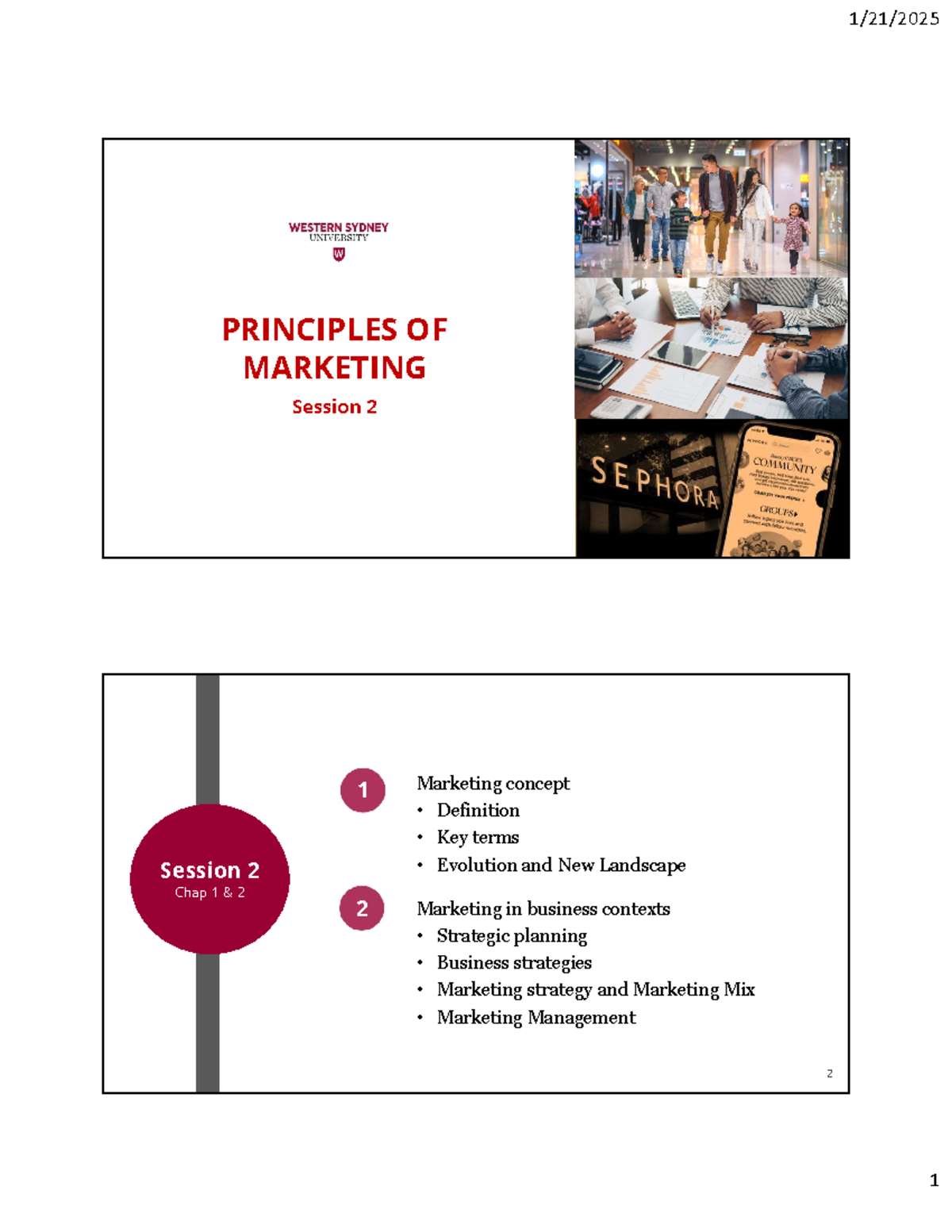 S2 Marketing Principles Chap 1 & 2 Summary Review - Studocu