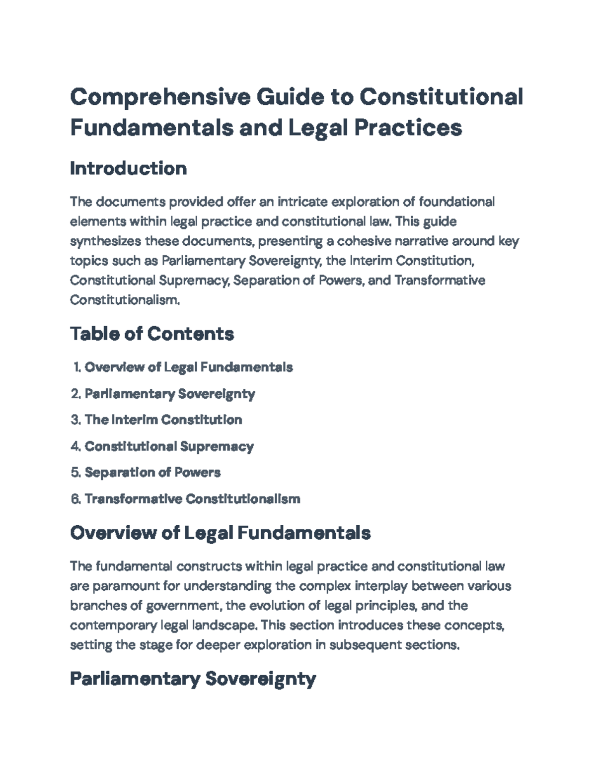 Constitutional Law Essentials: Principles & Practices Overview - Studocu