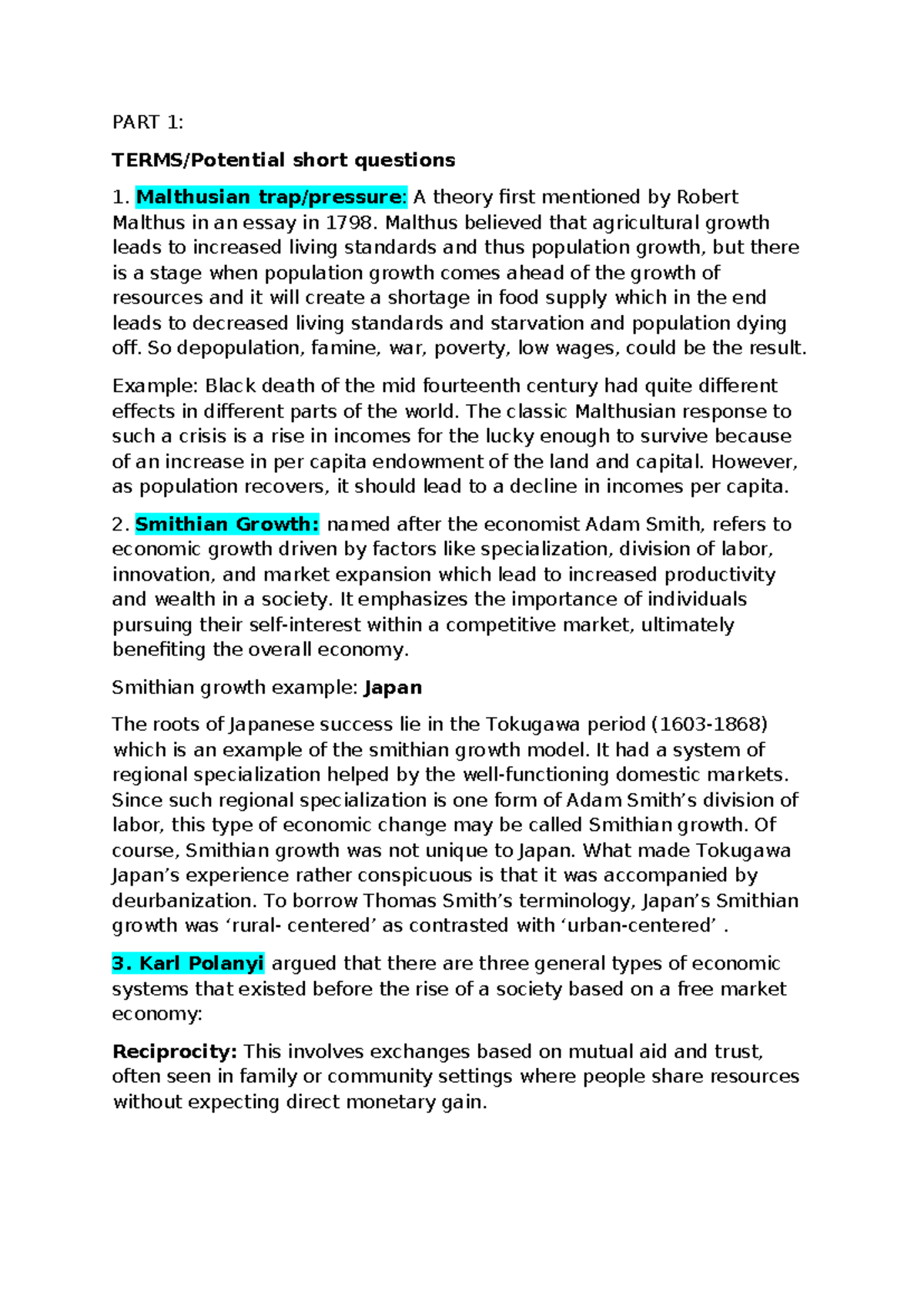 ECON 101: Module 1 Economic Concepts Study Notes - Studocu