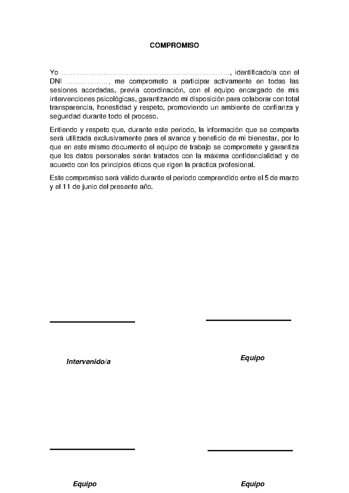 Compromiso - COMPROMISO Yo