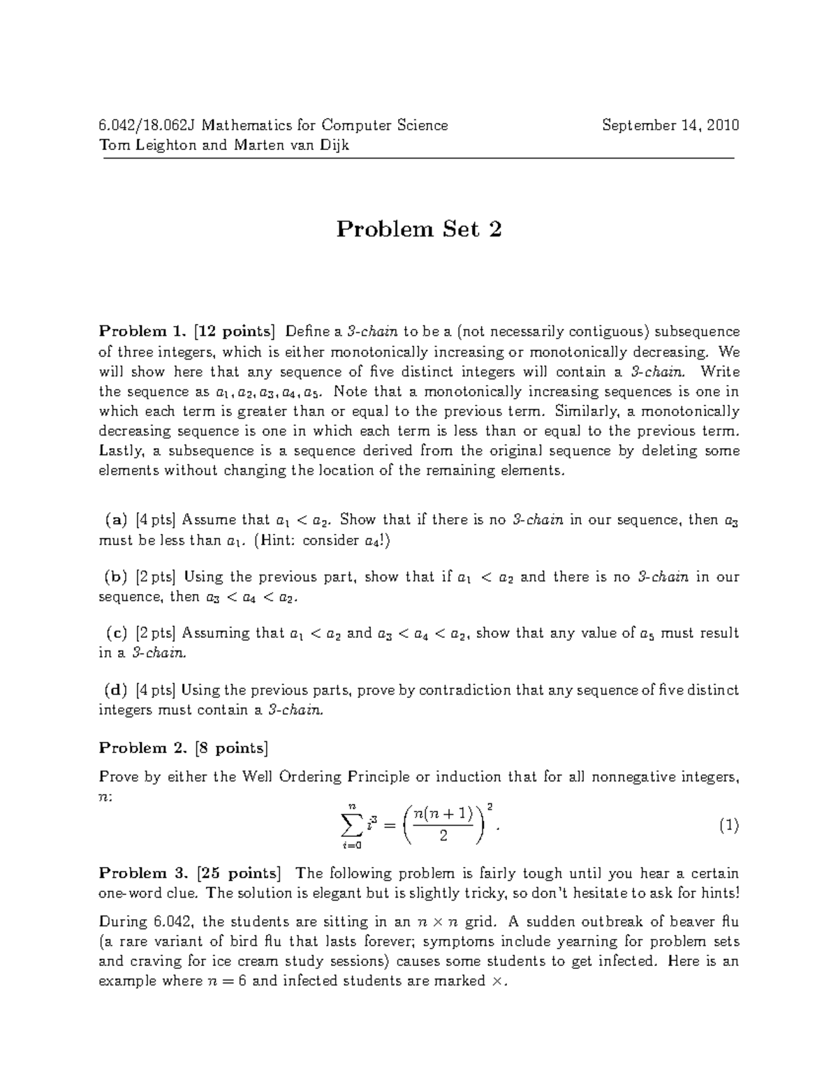 MIT6 042JF10 assn02 - Home » Courses » Electrical Engineering and ...