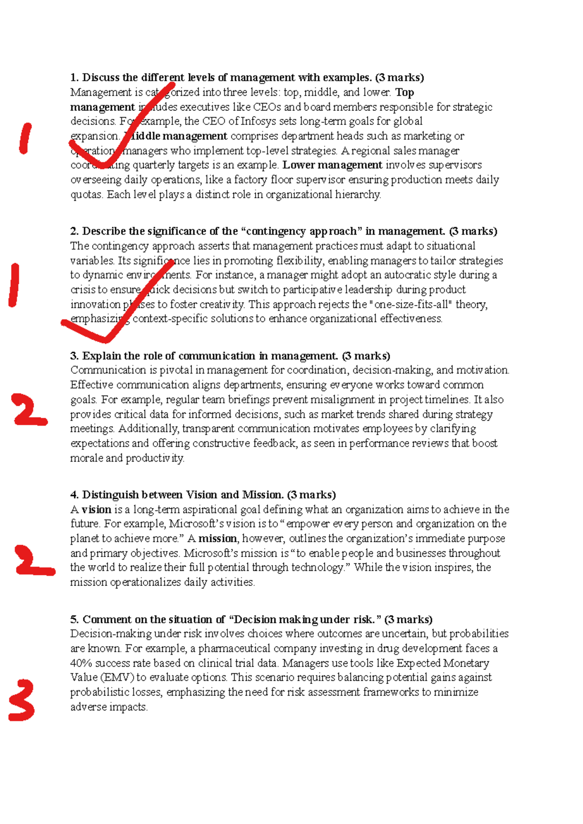 T787t8 - Management Levels, Contingency Approach, & Communication ...