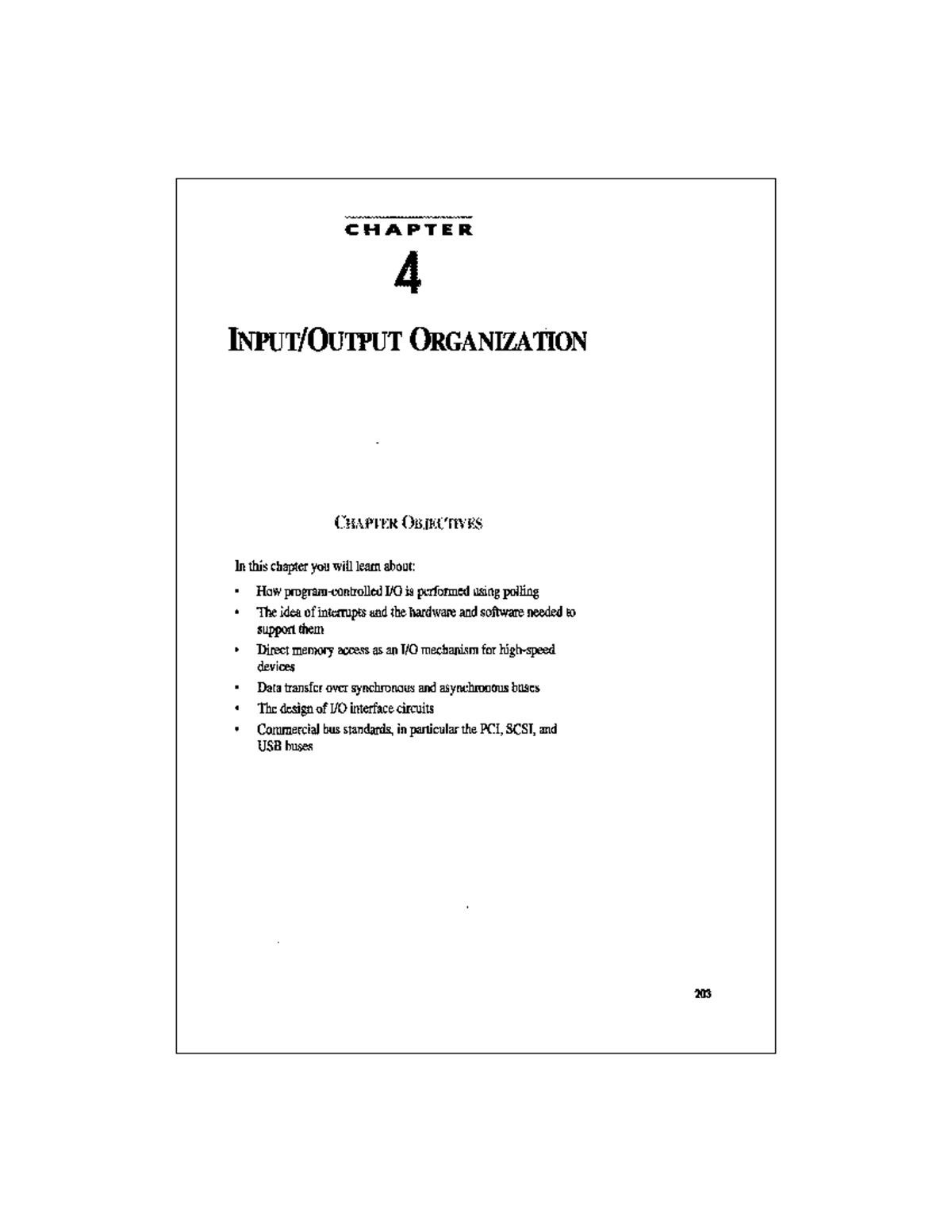 Module 4: Input/Output Organization - Chapter 4 Overview and Key ...