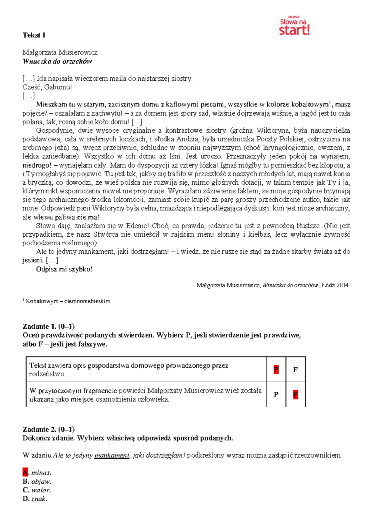 U Schyłku średniowiecza Sprawdzian Nowa Era Rząd E www.studocu.com