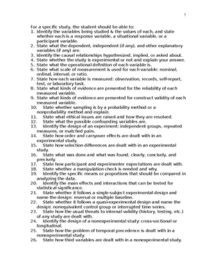 Research Methods Chapters 1-4 notes - Chapter 1 1 Methods for research ...