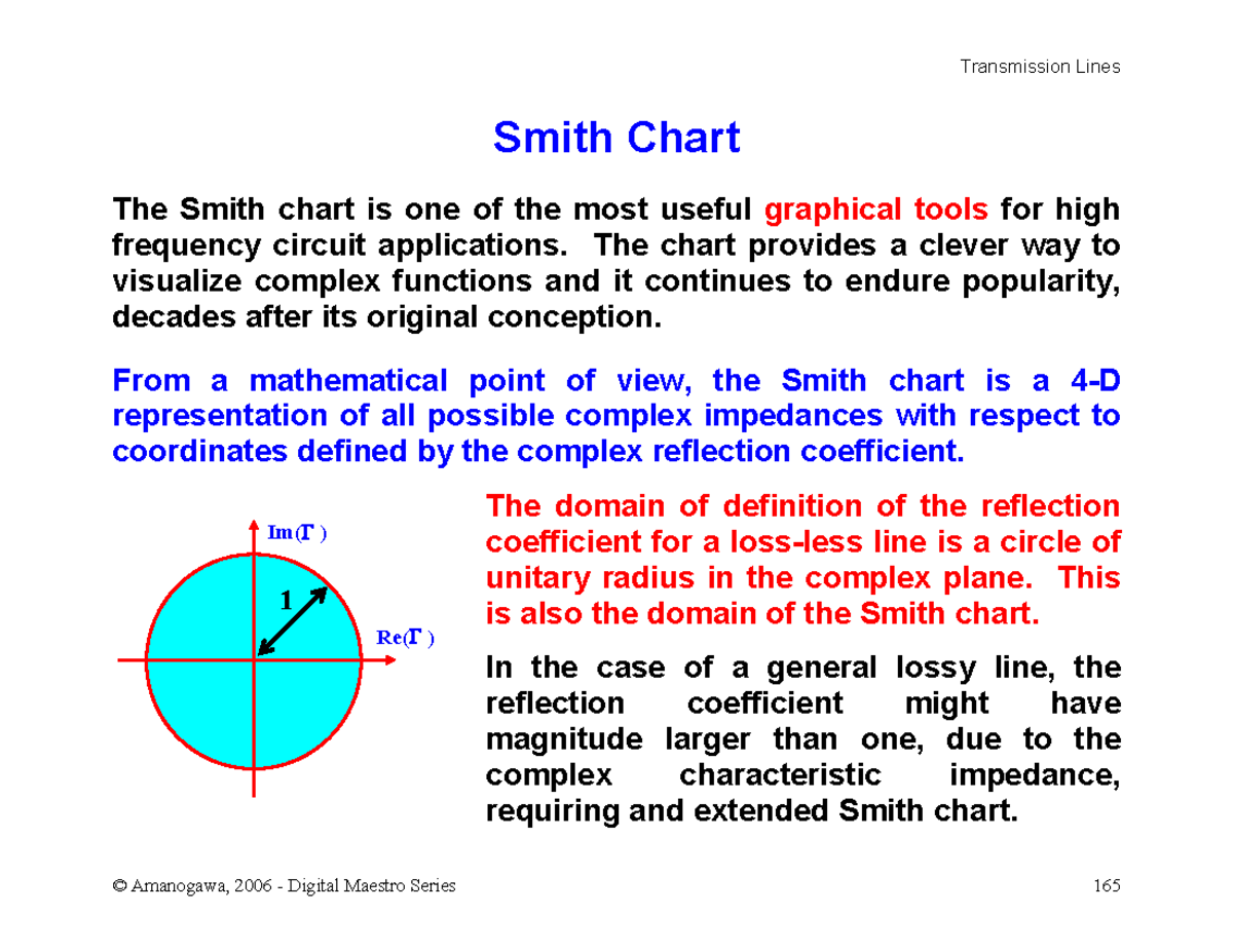 Transmission Lines and Smith Chart Techniques (ENGR 165) - Studocu