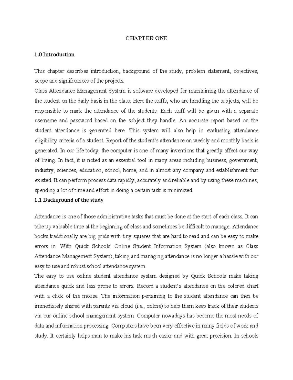Chris one - lecture note - CHAPTER ONE 1 Introduction This chapter ...