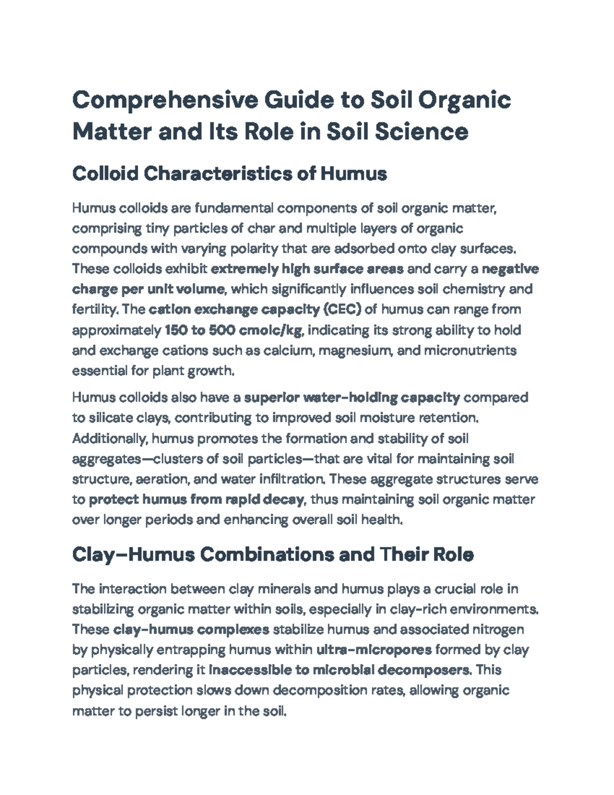 Comprehensive Guide to Soil Properties: Color, Temperature ...