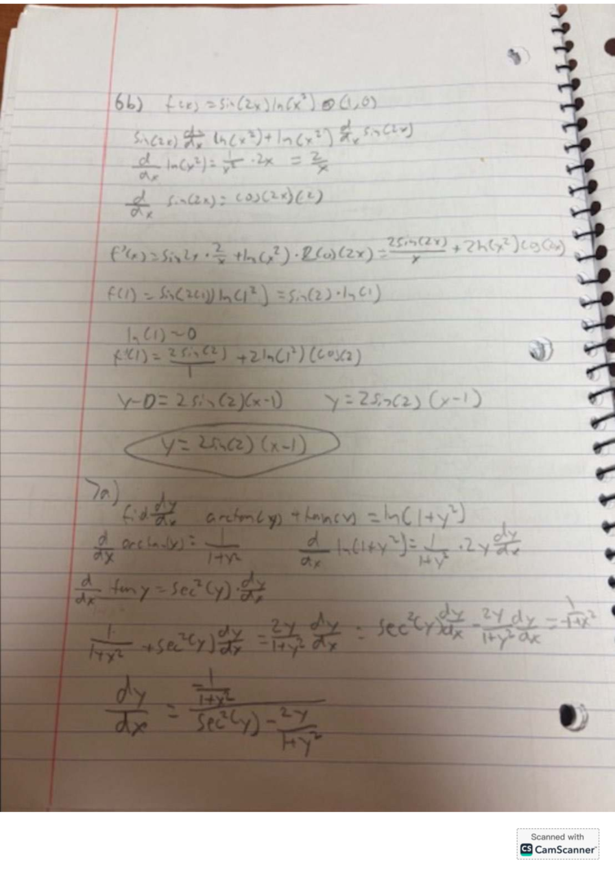 Diff calc - diff calc take home quiz - 6b) fees 0(1,0) SirCZR) to d St ...