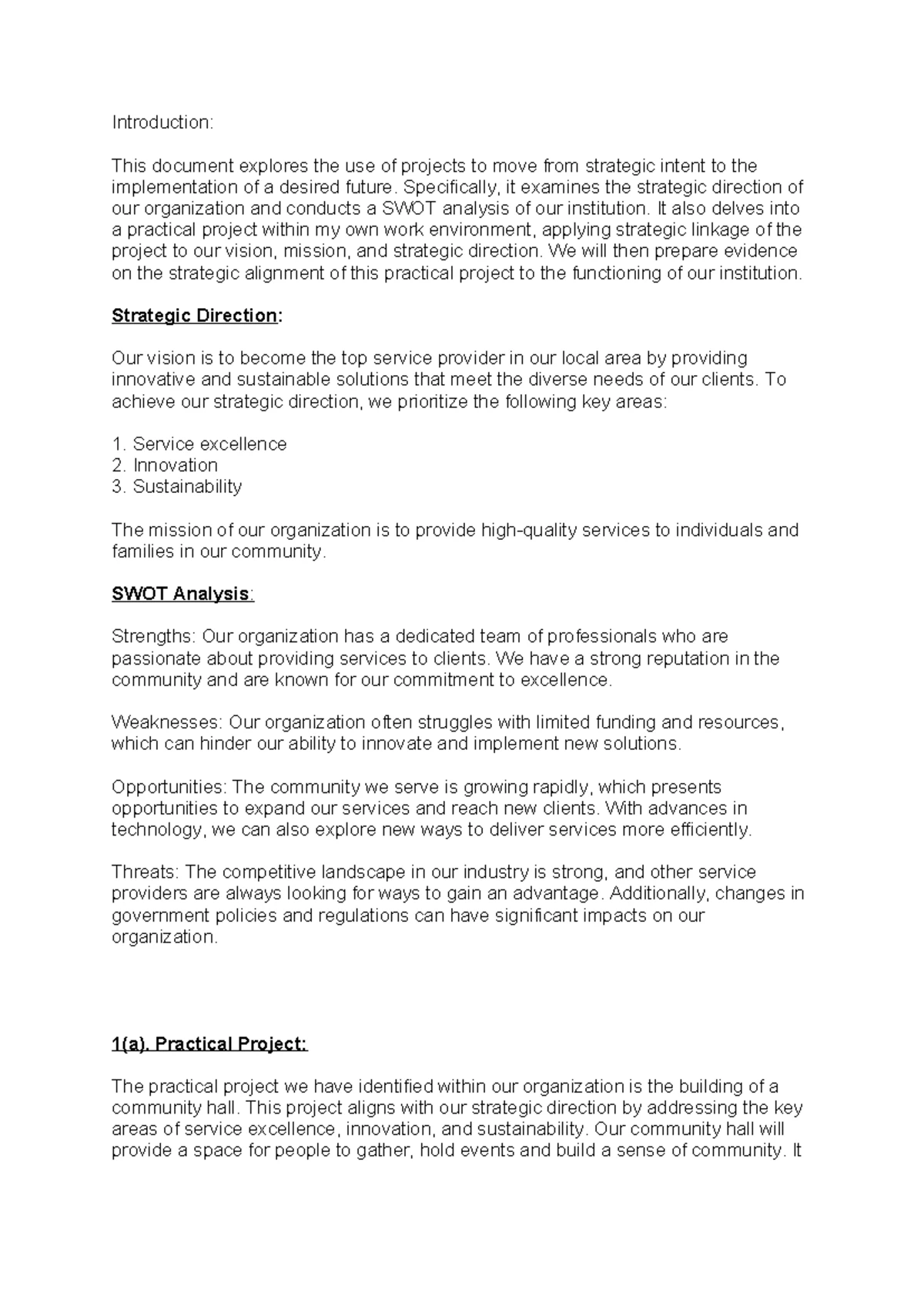 Project Scope for Tygerberg Hospital Theatres - Essay - Studocu