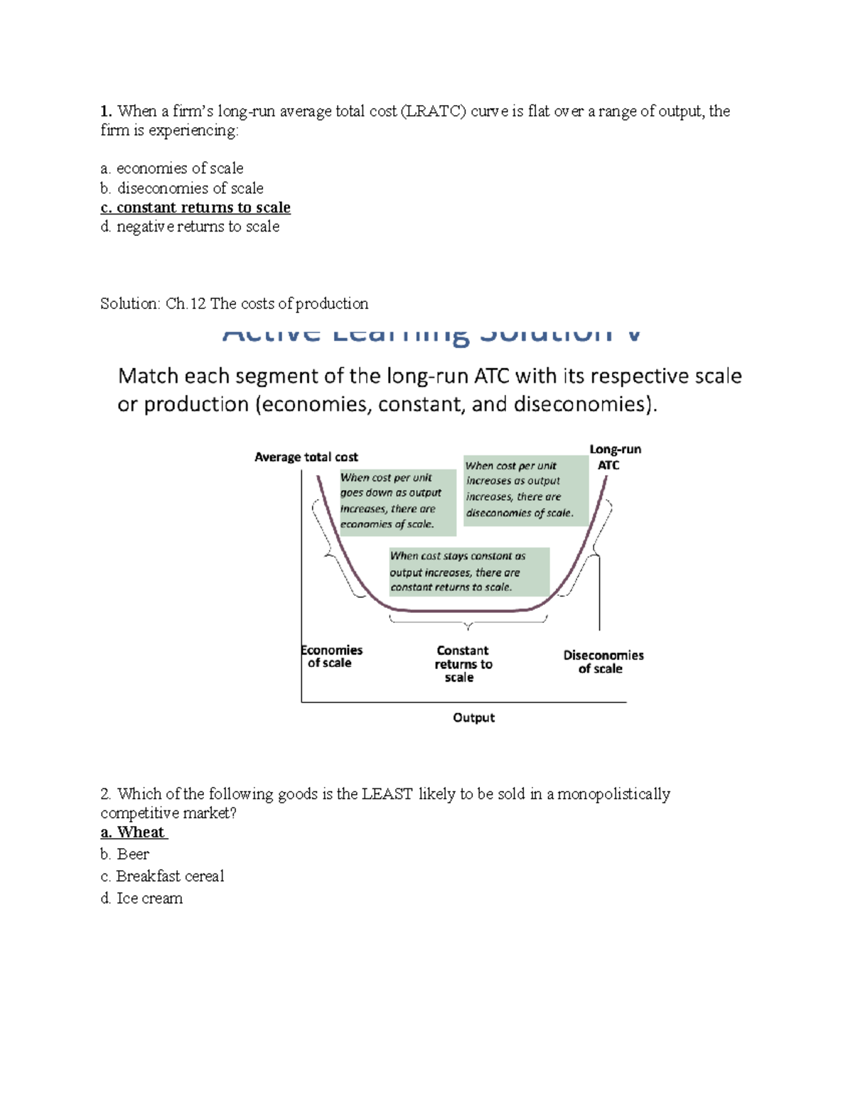 Midterm 2 Practice Solutions for Economics (ECO 101) - Studocu