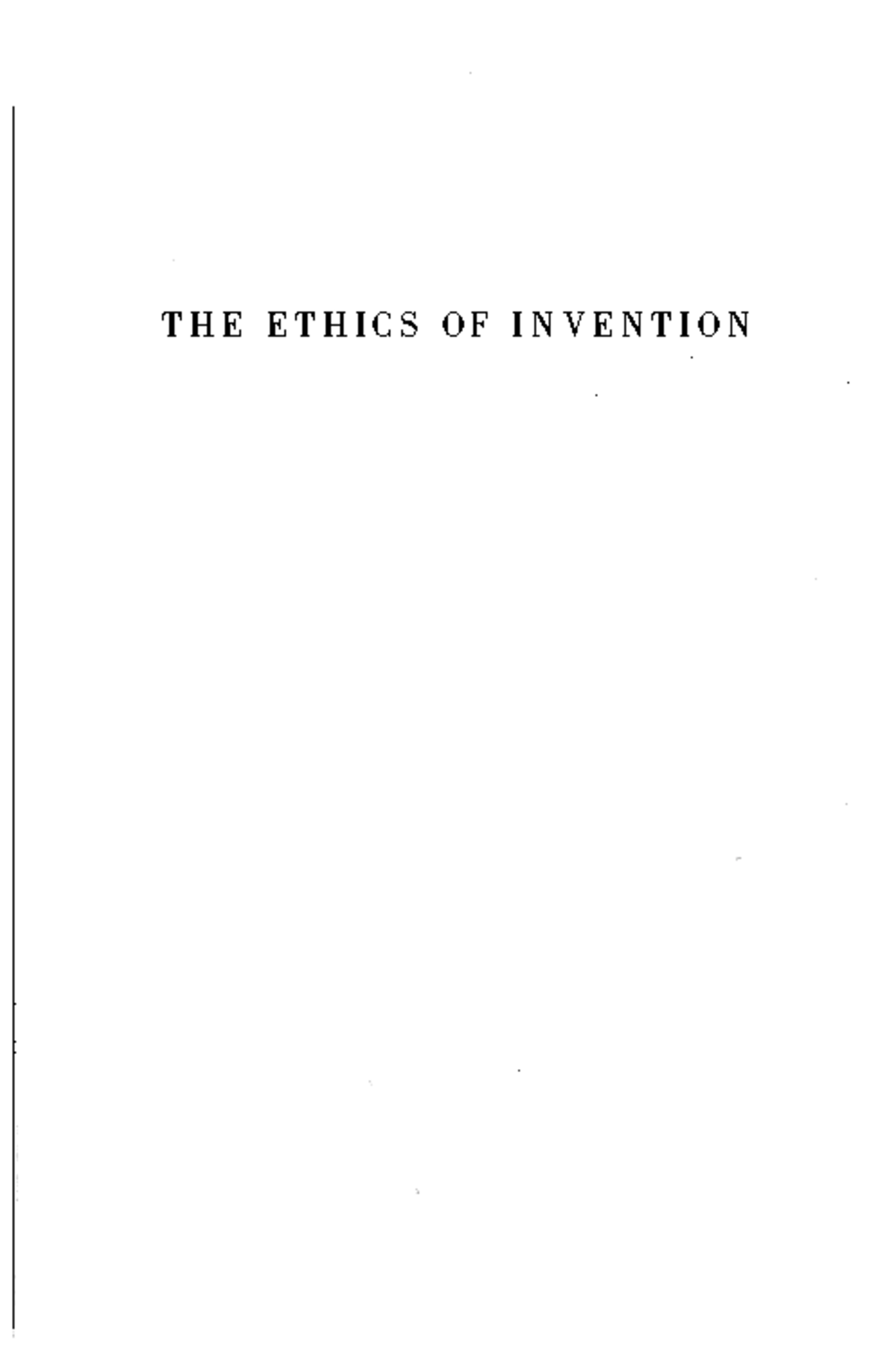 Jasanoff - The Ethics of Invention chapter 1 pdf - - Studocu