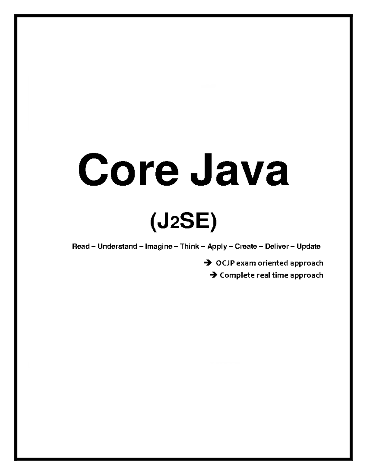 Core Java Study Notes for J2 SE (LYST1723912360764) - Studocu