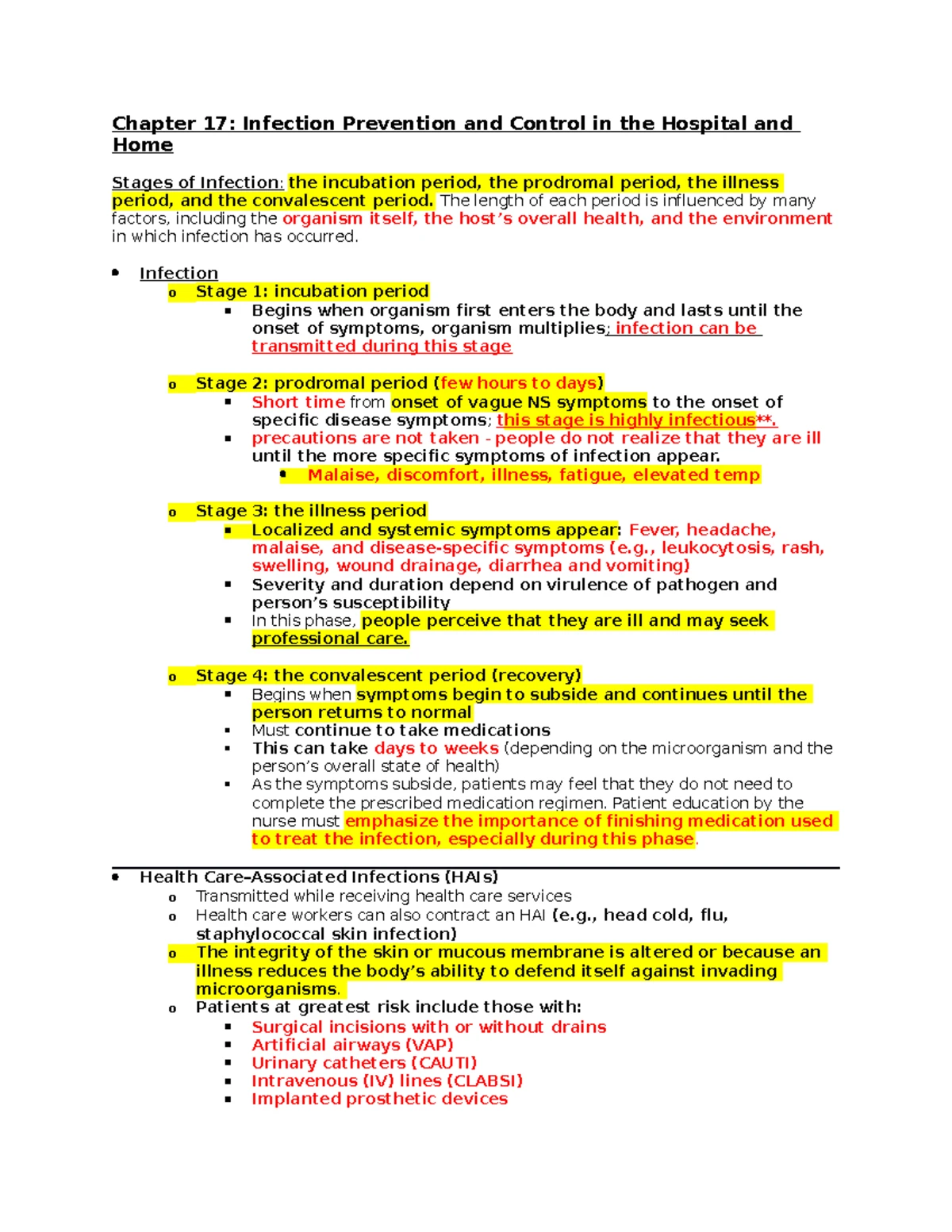 Chapter 18 handout - Lecture and text notes. - Chapter 18 Safely ...