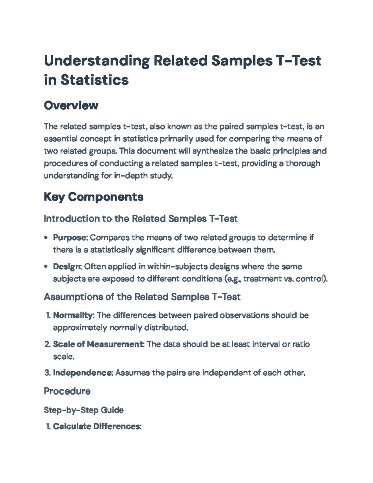 Understanding the Related Samples T-Test in Statistics - Understanding ...